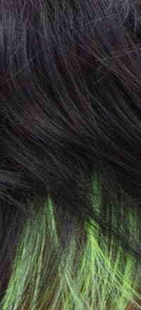 Shake-N-Go Lite Wig Wavy Mullet (LIME-DROP)