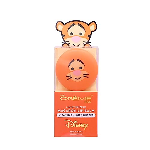 The Crème Shop x Disney Macaron Lip Balm Winnie The Pooh Lemon Honeycomb Crème Korean Scented Pocket Portable Vitamin E Shea Butter (Tigger (Mango Beauty and Personal Care The Crème Shop