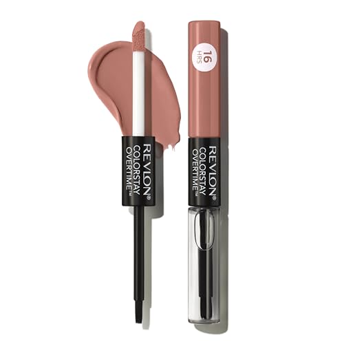 Revlon Liquid Lipstick with Clear Lip Gloss, ColorStay Overtime Lipcolor, Dual Ended with Vitamin E, 540 Unstoppable Nude, 0.07 Fl Oz Beauty & Personal Care REVLON
