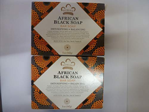 Bar Soap, African Blk with Al, 5 oz ( 2 Pack) Beauty & Personal Care Nubian Heritage