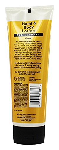 ShiKai Yuzu Hand & Body Lotion (8oz, Pack of 4) | Daily Moisturizing Skincare for Dry and Cracked Hands | With Aloe Vera & Vitamin E Beauty & Personal Care ShiKai