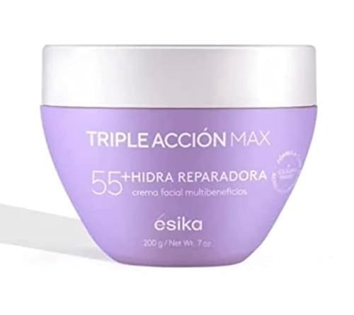 Esika Triple Acción Max Crema Facial Multibeneficios 55+ Con Calcio, Biofirm y Complejo Antioxidante 7.0 oz. (200) Beauty & Personal Care Erika L'Bel