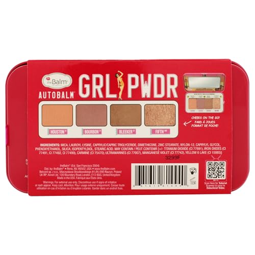 theBalm Autobalm Girl Powder Cheek Palette, Long Lasting Blush and Highlight Beauty & Personal Care theBalm