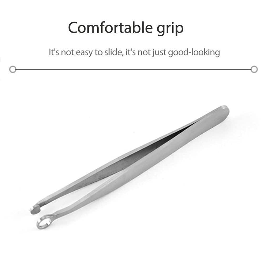 AFPSDLFJDLS Universal Nose Hair Trimming Tweezers Round Tip Forceps Plier Stainless Steel Clip Removal Eyebrow Tweezer Beauty and Personal Care AFPSDLFJDLS