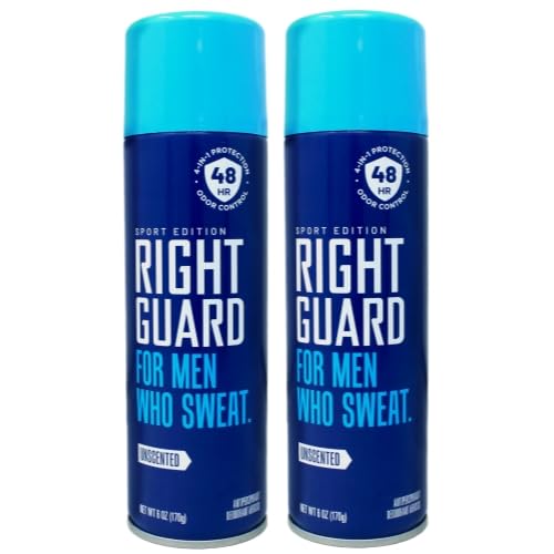 Right Guard Sport Aerosol Antiperspirant/Deodorant-Unscented-6 oz, 2 pk Beauty and Personal Care Right Guard