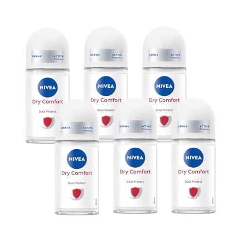 Nivea - Dry Comfort Roll-On - 1.69 fl oz - Pack of 6 Beauty and Personal Care NIVEA