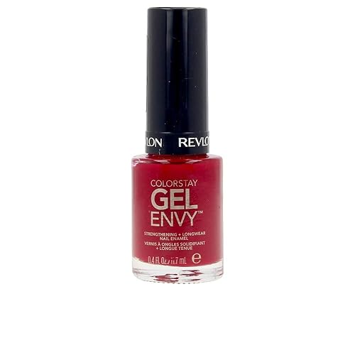 Revlon Nail Polish, ColorStay Gel Envy Nail Polish, Chip Resistant & Longwear Formula, Built-in Base Coat & High Shine Finish, 600 Queen of Hearts Beauty & Personal Care REVLON