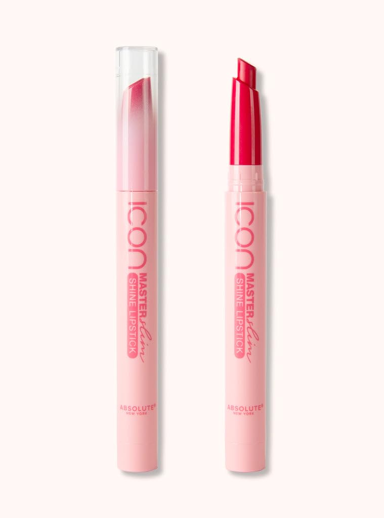 Absolute New York Master Slim Lipstick, Transfer Proof, Intense Pigment, Light-Weight, Buildable Color, Ultra-Shiny, Shine Slim Lipstick (MLSS27 Vivid Beauty & Personal Care Absolute New York