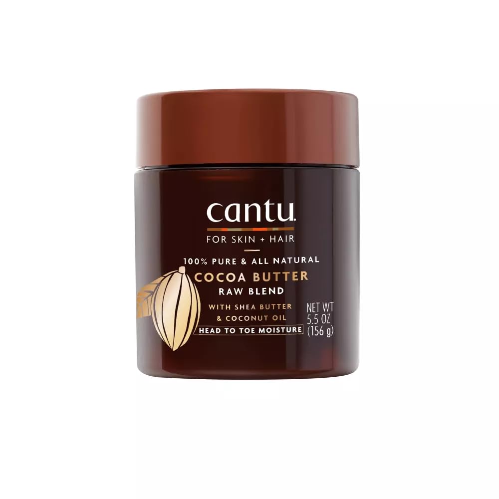 Cantu Skin Therapy Hydrating Raw Blends Body Butter, Cocoa Butter, Shea Butter And Coconut Oil, 5.5 Ounce Beauty & Personal Care Cantu