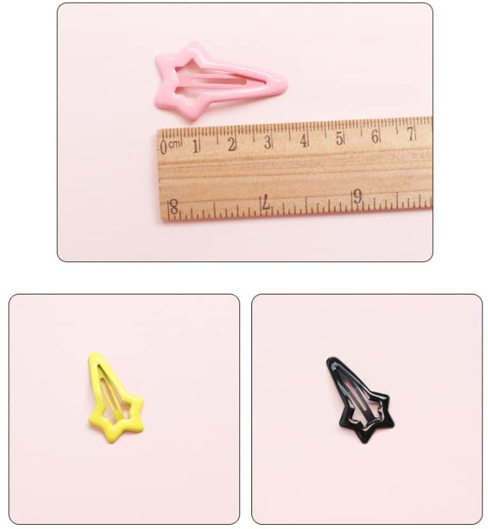 Duehut HLLMX 10 PCS Colorful Stars Duckbill Clip Hair Clip Non-slip Toddlers Colorful Cute Lovely Metal Hair Barrettes Hair Accessories for Kids Teens Beauty & Personal Care Duehut