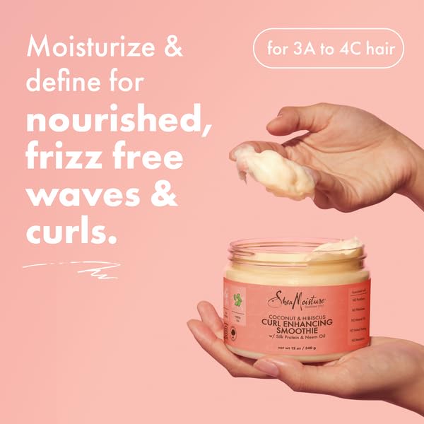 Shea Mst Curl Enh Smth Cc Size 12z Shea Moisture Coconut & Hibiscus Curl Enhancing Smoothie 12z Beauty & Personal Care Shea Moisture