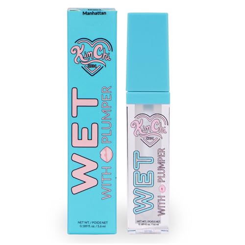 KimChiChic Beauty High Shine Wet Gloss Lip Plumping Lip Gloss, High Shine, Non-Sticky, Super Lightweight and Vegan Lip Gloss, Clear, 01 Manhattan Beauty & Personal Care Kimchi Chic