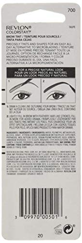 Revlon ColorStay Brow Tint, Taupe, 0.06 Fl Oz (Pack of 1) Beauty & Personal Care REVLON