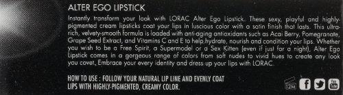 LORAC Alter Ego Lipstick, Jet Setter Beauty & Personal Care LORAC