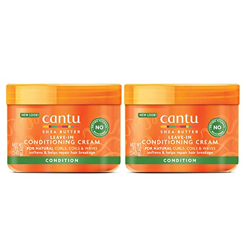Cantu Leave-In Conditioning Cream for Natural Hair with Pure Shea Butter, 12 oz (Pack of 2) Beauty & Personal Care Cantu