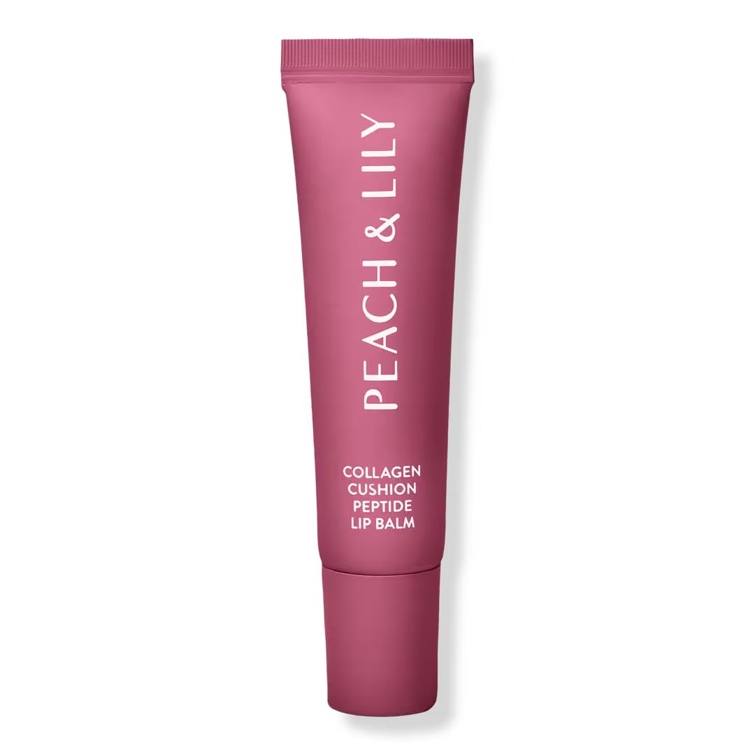 Peach & Lily Collagen Cushion Peptide Sugar Plum Lip Balm Beauty & Personal Care Peach & Lily