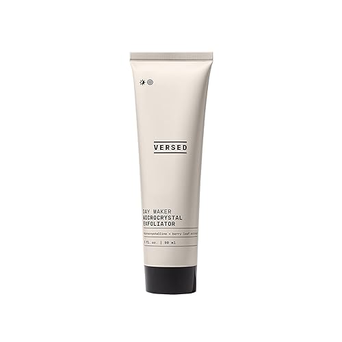 Versed Day Maker Microcrystal Exfoliating Cleanser - Creamy Facial Wash Helps Clear Dead Skin Cells Microcrystalline, Biodegradable Alternative Beauty & Personal Care Versed