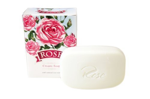 Cream Soap ROSE-With Natural Rose Water, 100g by Bulgarian Rose Beauty & Personal Care MarvelsAura
