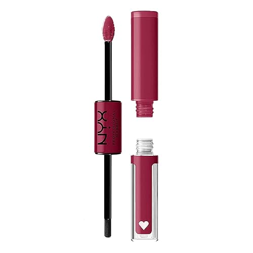 NYX PROFESSIONAL MAKEUP Shine Loud, Long-Lasting Liquid Lipstick with Clear Lip Gloss - Goal Getter (Deep Raspberry) Beauty & Personal Care NYX PROFESSIONAL MAKEUP