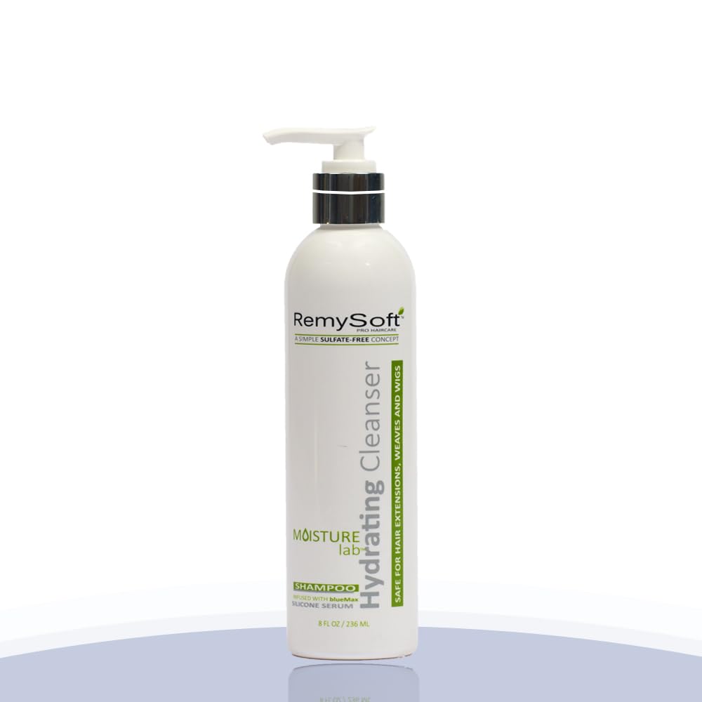 RemySoft Sulfate-Free Detangling Shampoo: Safe For Human & Synthetic Extensions Wigs Weaves Lace Fronts - Moisturelab Gentle Daily-Use Color-Safe Beauty & Personal Care RemySoft