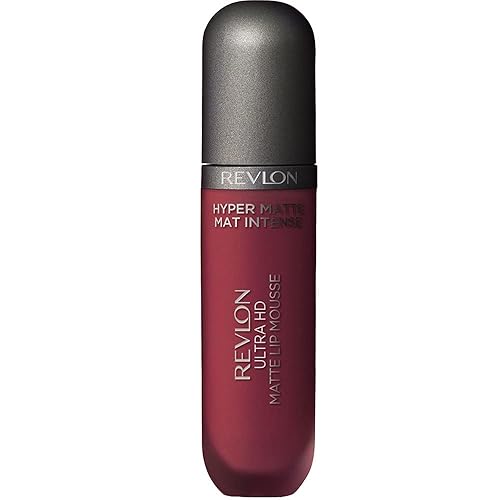 REVLON Liquid Lipstick, Face Makeup, Ultra HD Matte Lip Mousse, Longwear Rich Lip Colors in Red/Coral, 815 Red Hot, 0.02 Oz Beauty & Personal Care REVLON