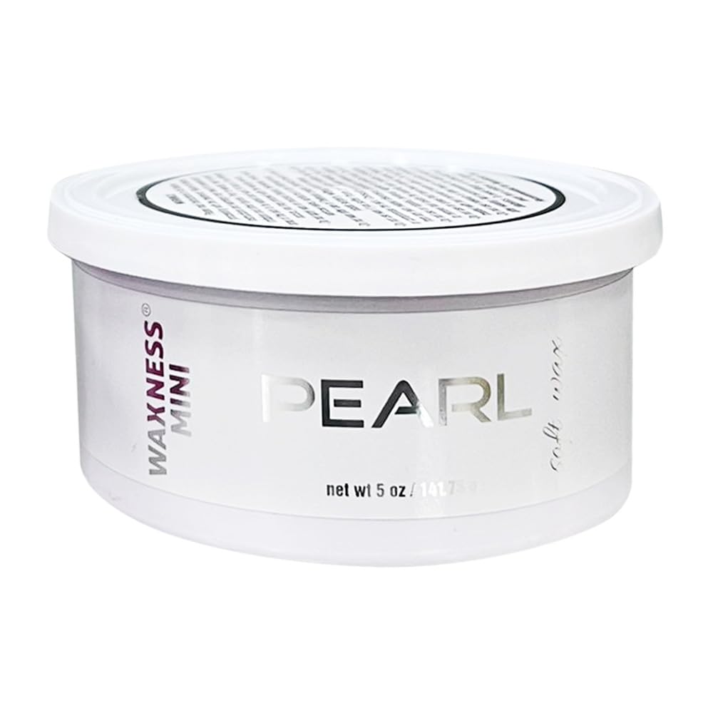 Waxness Pearl Hard Wax for Face & Eyebrows - 5 oz (140 g) Hard Wax with Creamy Texture and Pearly White Color, Use With Strips, Professional Use Beauty and Personal Care Waxness