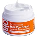 SeoulCeuticals Korean Snail Mucin Eye Cream - 97.5% Snail Filtrate K Beauty Anti Aging Under Eye Anti Wrinkle Eye Treatment Cream 0.5oz Beauty & Personal Care SeoulCeuticals