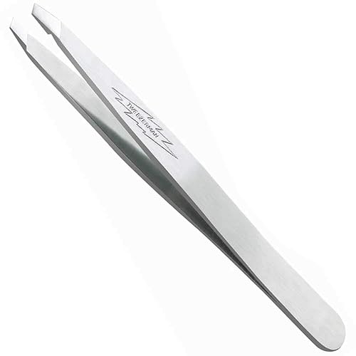 TWEEZERMAN Slant Tweezer Classic Stainless Steel, 0.8 Ounce Beauty & Personal Care Tweezerman