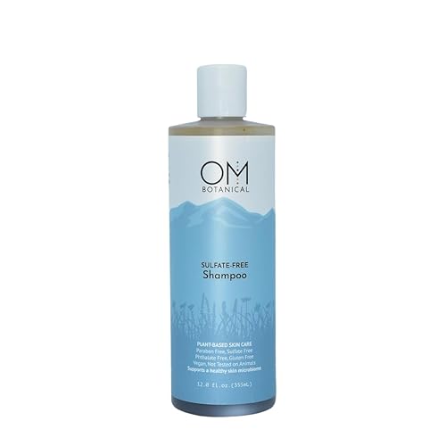 OM Botanical Best Sulfate-Free Organic Shampoo - Ayurvedic Soapnut, Shikakai, Fenugreek & Neem | Prevent Hair Loss, Color Safe Natural Vegan Hair Beauty & Personal Care OM Botanical