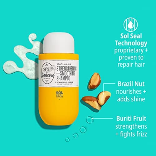Sol de Janeiro Shampoo | Brazilian Joia Strengthening & Smoothing Shampoo 10 fl oz. Beauty & Personal Care Sol de Janeiro