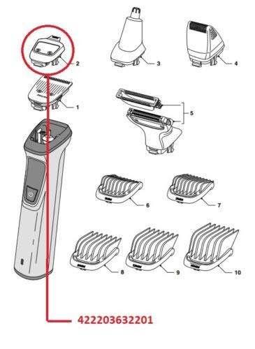 10mm Precicion Trimmer Compatible With Models Philips Shaver Multigroom Beard Trimmer Beauty and Personal Care service_parts
