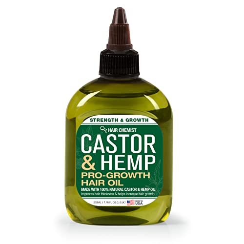 Hair Chemist Castor and Hemp Pro-Growth Hair Oil 7.1 oz. - Natural Hair Oil Blend for Hair Growth Beauty & Personal Care Hair Chemist