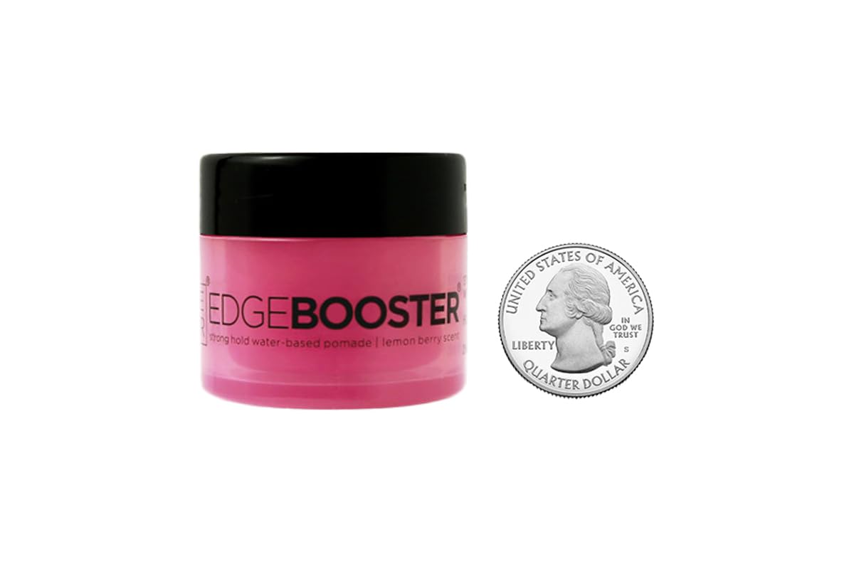 Style Factor EDGEBOOSTER Strong Hold Water-Based Pomade 0.85 Oz Mini Travel Size (0.85 Fl Oz (Pack of 1), Lemon Berry) Beauty & Personal Care Style Factor