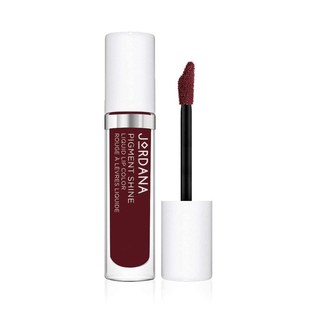 JORDANA pigment shine liquid lip color - 08 PLUMTASTIC Beauty & Personal Care Jordana