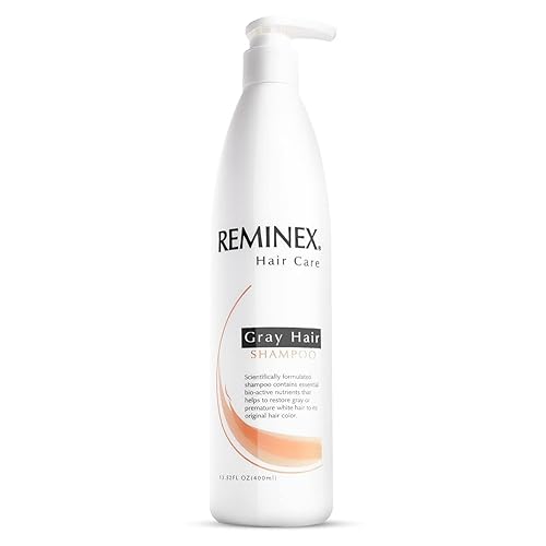 Reminex Anti Gray Hair Shampoo - Proprietary Treatment Infused with Argan Oil To Help Restore Gray And White Hair To Its Natural Color - 13.5 Oz No Beauty & Personal Care Reminex