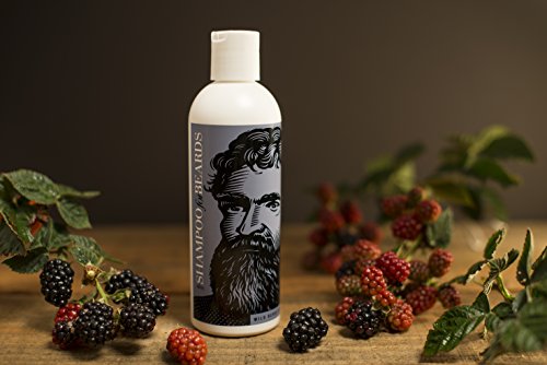 Ultra-Grooming Beard Shampoo & Wash by Beardsley & Company Beard Care Products (Wild Berry, 8 oz) Beauty & Personal Care Beardsley