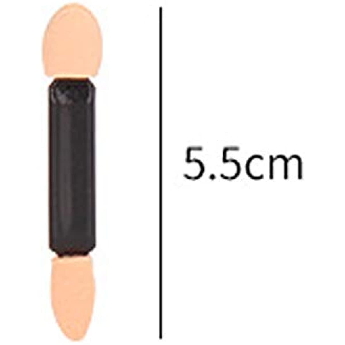 10Pcs Black Disposable Double Ended Eyeshadow Brush Sponge Tipped Oval Eyeshadow Applicator Black and Creative Beautiful Makeup Tools Girls Lady Women Beauty & Personal Care Sluswallow