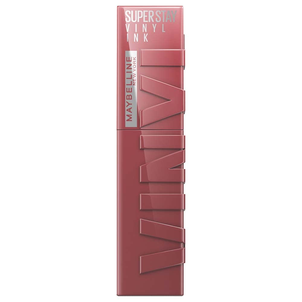 Maybelline Super Stay Vinyl Ink Longwear No-Budge Liquid Lipcolor Makeup, Highly Pigmented Color and Instant Shine, Witty, Mauve Nude Lipstick, 0.14 Beauty & Personal Care MAYBELLINE