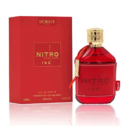 Dumont Nitro Red 3.4 Fl Oz Eau De Parfum for Men - Rich Fruity Woody Floral Fragrance - Luxurious Long Lasting Scent Beauty and Personal Care Dumont Default Title