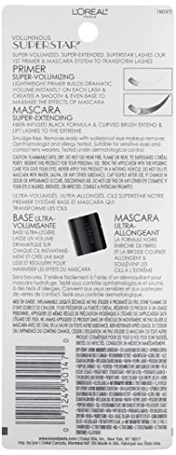 L'Oreal Paris Cosmetics Voluminous Superstar Mascara, Waterproof, Blackest Black, 0.41 Fl. Oz, 1 Count Beauty & Personal Care L'Oreal Paris