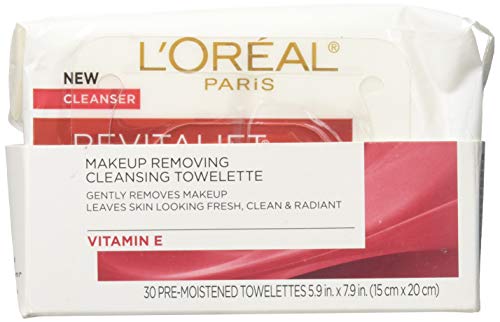 L'Oreal Paris RevitaLift Radiant Smoothing Wet Facial Cleansing Towelettes