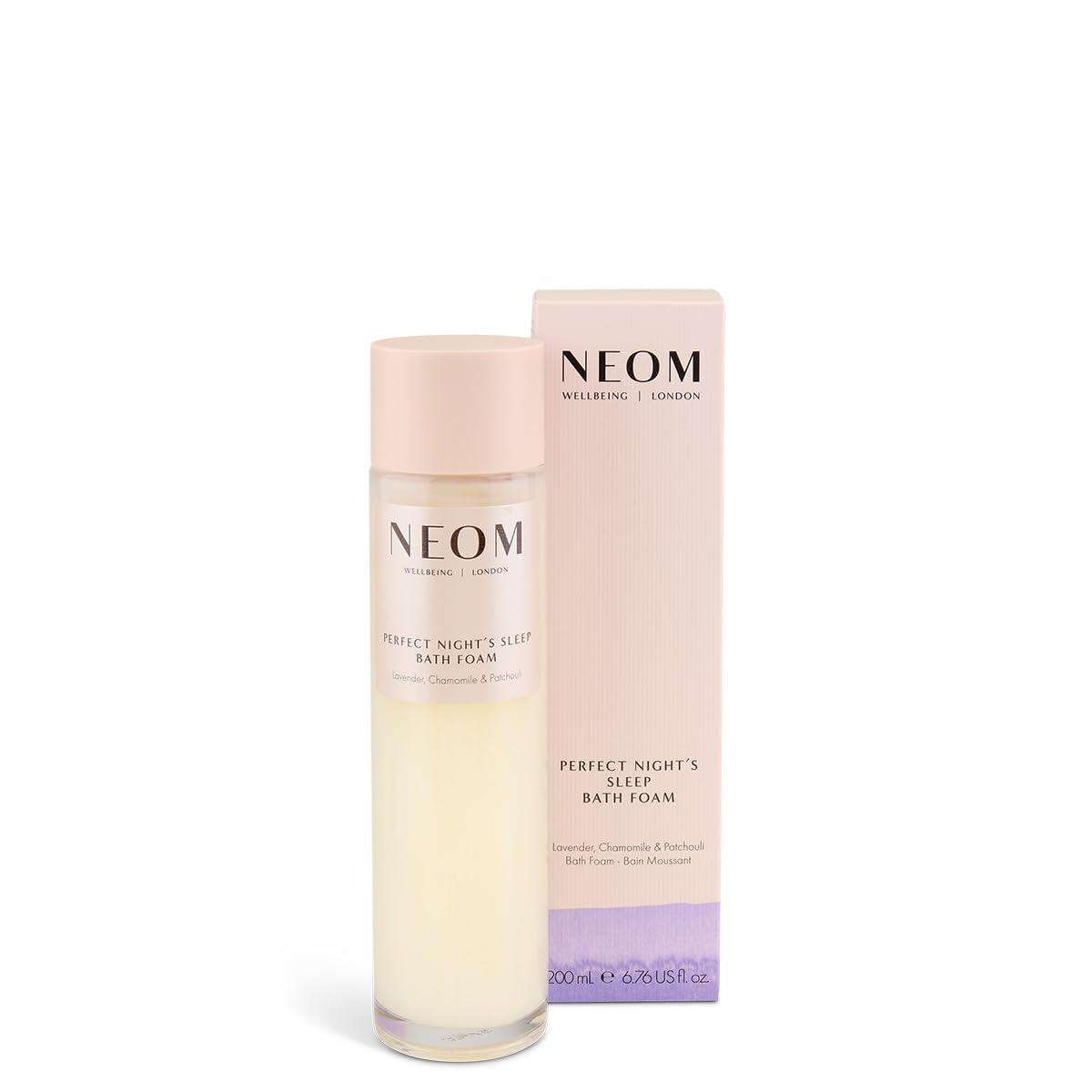 NEOM Perfect Night's Sleep Bath Foam, 200ml I Lavender, Sweet Basil & Jasmine I 100% Natural Fragrances I 16 Other Essential Oils I Soothing Aloe Beauty and Personal Care Neom
