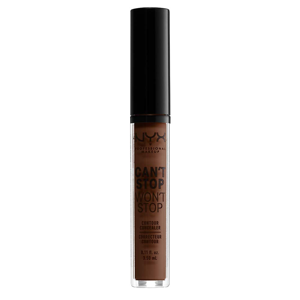 NYX PROFESSIONAL MAKEUP Can't Stop Won't Stop Contour Concealer, 24h Full Coverage Matte Finish - Deep Walnut Beauty & Personal Care NYX PROFESSIONAL MAKEUP