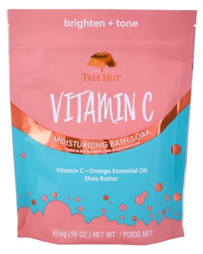 Tree Hut Vitamin C Brightening Bath Soak, Bath Salt with Orange Essental Oils & Shea Butter 16 Oz Beauty and Personal Care Tree Hut