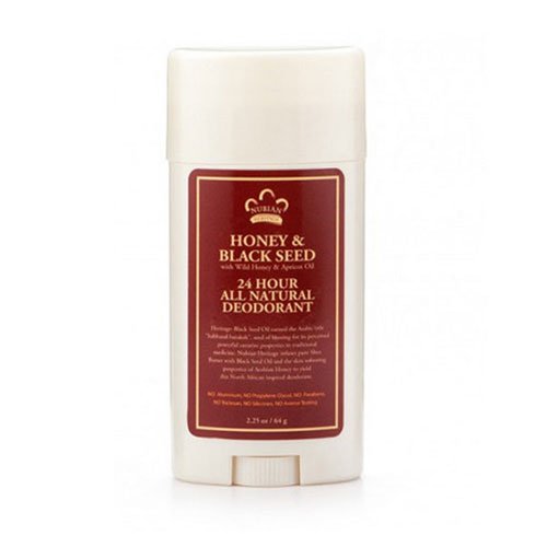 South of France Nubian Heritage Honey and Black Seed Deodorant with Apricot Oil and Wild Honey (Pack of 6) Beauty and Personal Care South Of France