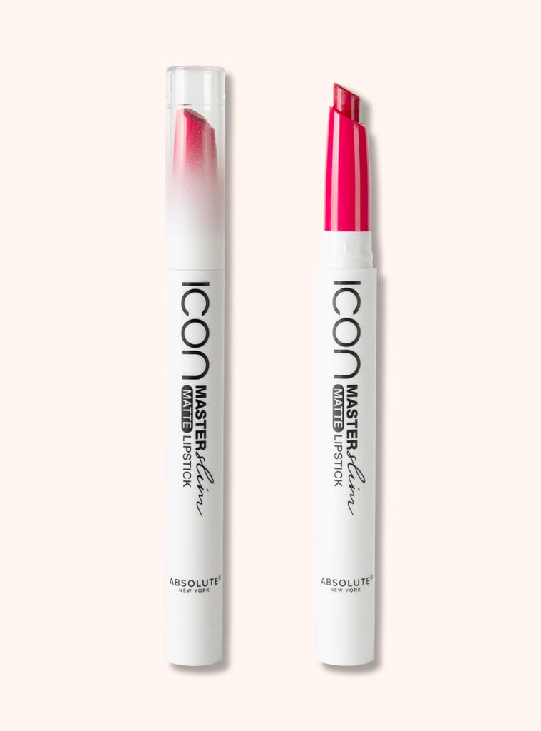 Absolute New York Master Slim Matte Lipstick, Transfer Proof, Intense Pigment, Light-Weight, Buildable Color, Ultra-Shiny, Matte Slim Lipstick (MLSS16 Beauty & Personal Care Absolute New York