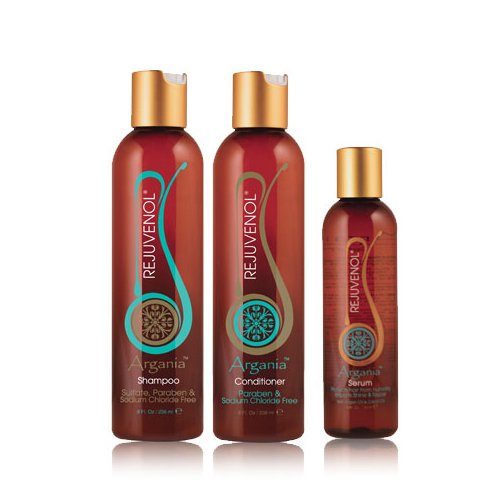 Rejuvenol Argania Shampoo & Conditioner & Serum Set Paraben & Sodium Chloride Free Beauty & Personal Care Rejuvenol
