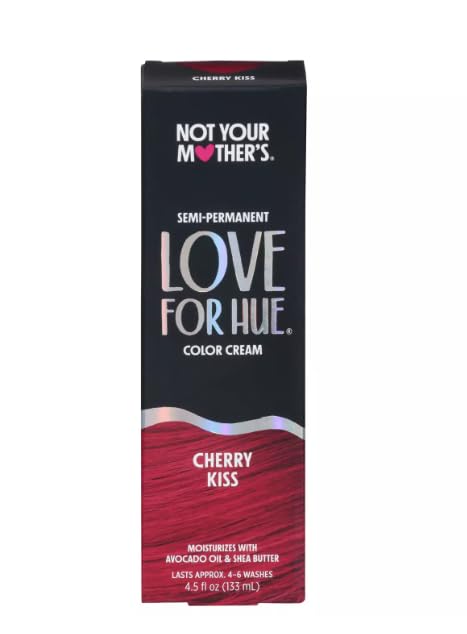 Not Your Mother's Love For Hue Semi-Permanent Hair Color Cream, Cherry Kiss, 4.5 fl oz / 133 ml Beauty & Personal Care Not Your Mother's