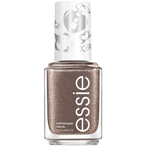 essie Vegan Nail Polish, Limited Edition Valentine's Day 2022 Collection, Silver, Under Locket & Key, 0.46 Ounce Beauty & Personal Care essie