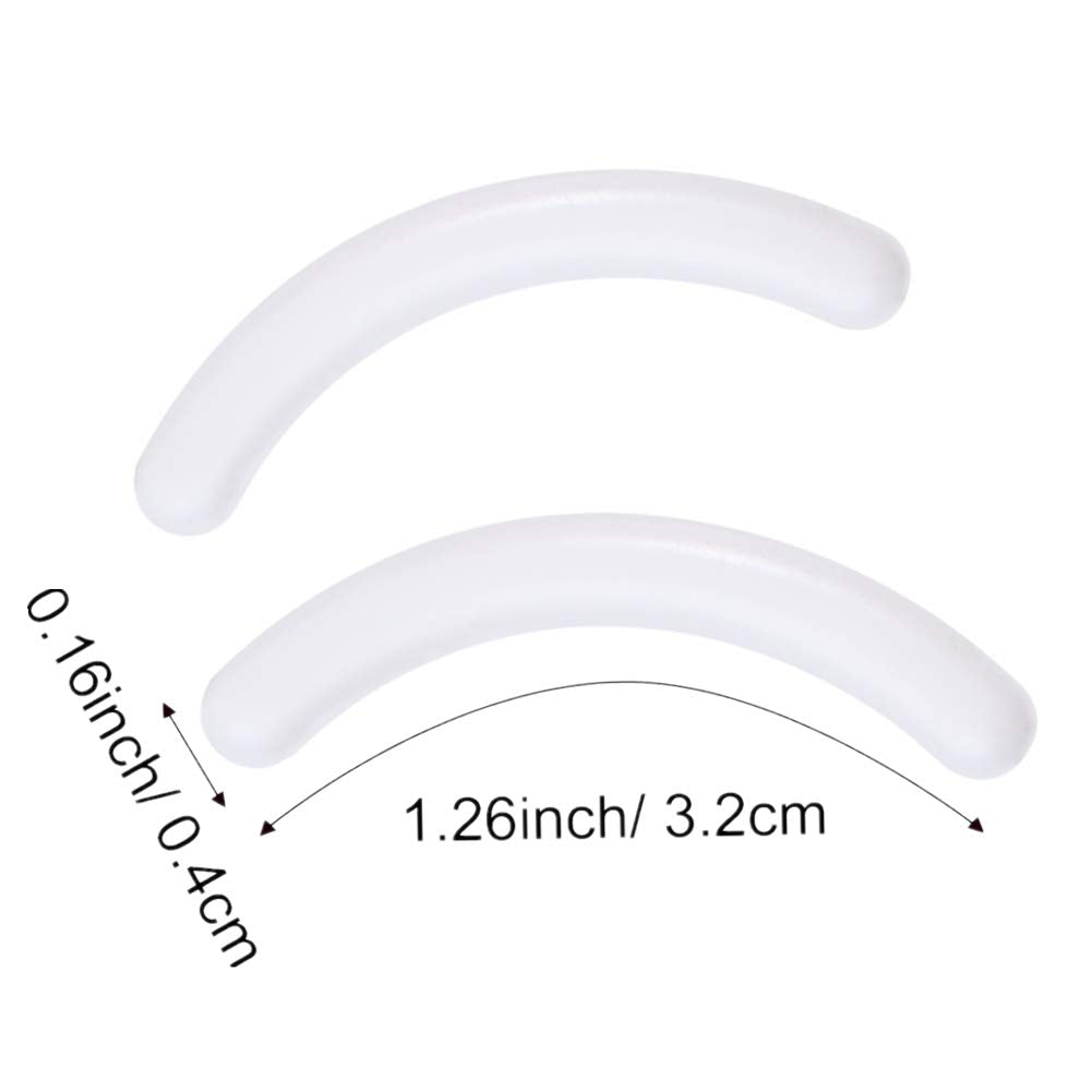 24 Pcs Curler Refill Eyelash Curler Refill Pads Silicone Rubber Soft Curler Replacement Refills Pads for Universal Eyelash Curler (White) Beauty & Personal Care Anzline